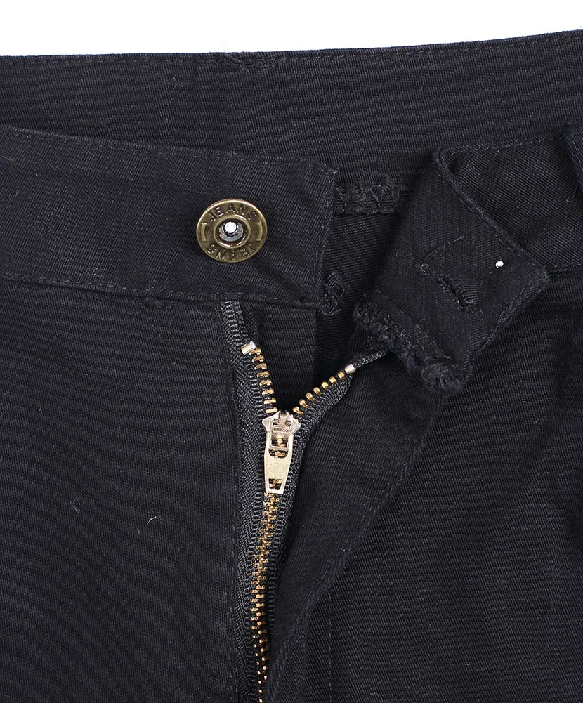 Брюки карандаш женские рваные из денима с высокой посадкой|Узкие джинсы| |