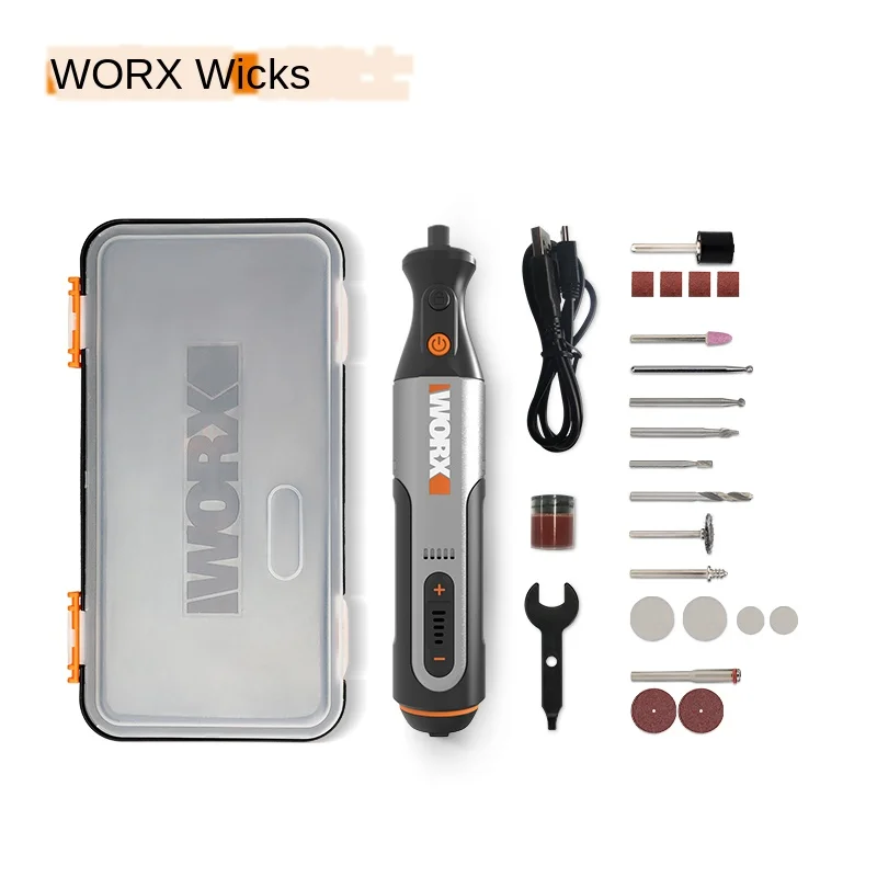 

Worx Wicker Wx750 Electric Mill 4V/8V Small Electric Grinding Polishing Cutting Machine Jade Carving Tool kit hot sale