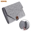 New Felt Pouch Power Bank Storage Bag For Data Cable Mouse Travel Organizer JUL29 ► Photo 3/6