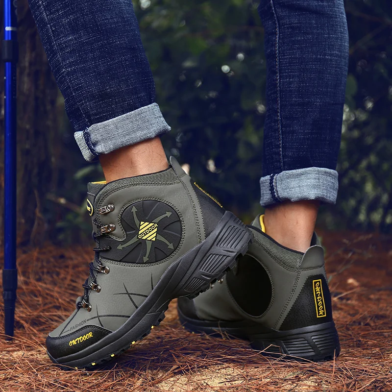 Новые профессиональные походные ботинки водонепроницаемые походные ботинки дышащая обувь для путешествий уличные горные альпинистские охотничьи ботинки