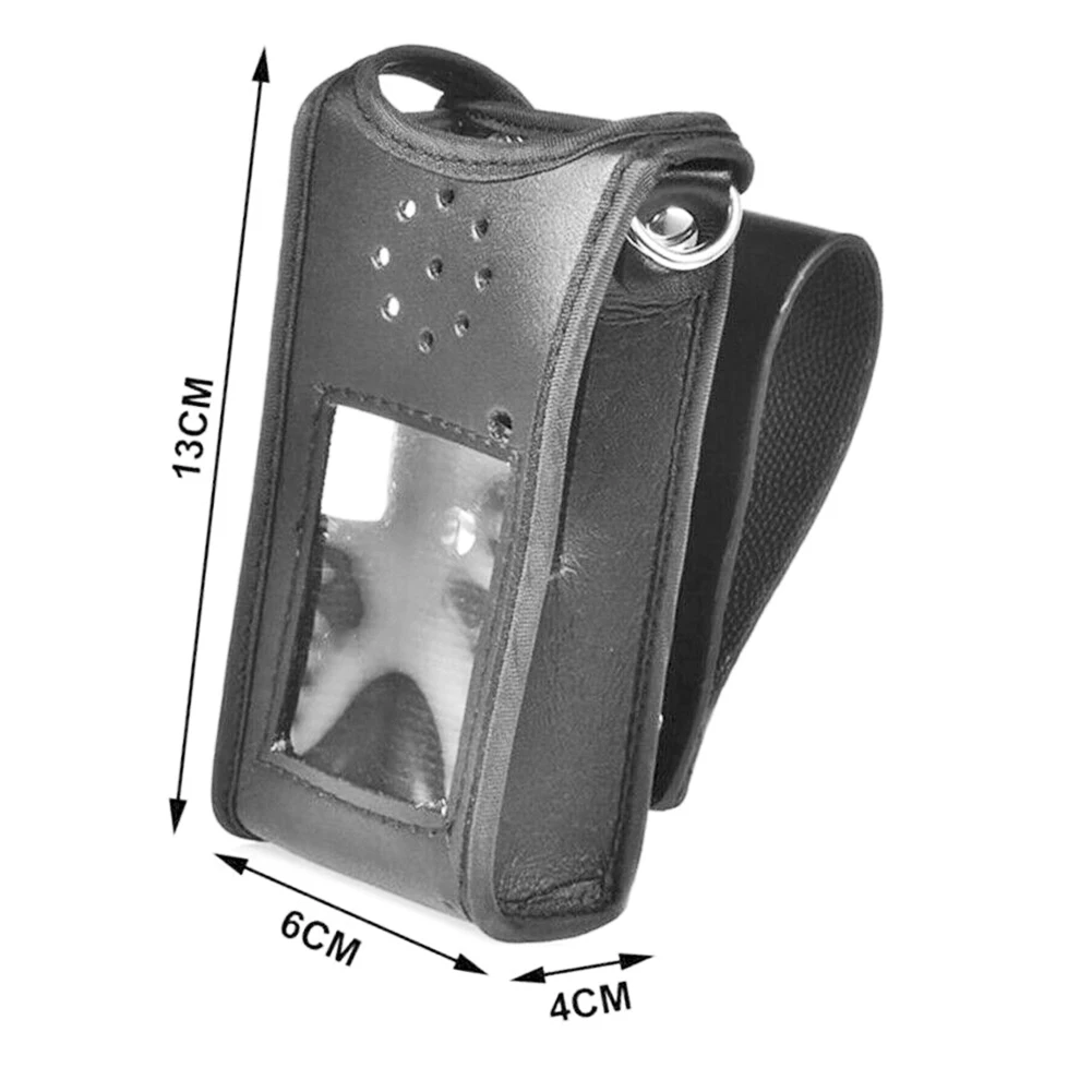 Outdoor Buckle Sheath Durable PU Leather Waist Belt Accessories Walkie Talkie Adjustable Pouch Protective Cover For BF-UV9RPLUS