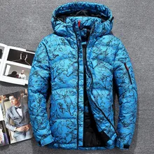 Толстый теплый мужской пуховик, камуфляжный, синий, черный, белый, зимний пуховик, Мужская ветрозащитная верхняя одежда, парка, зимнее пальто для мужчин