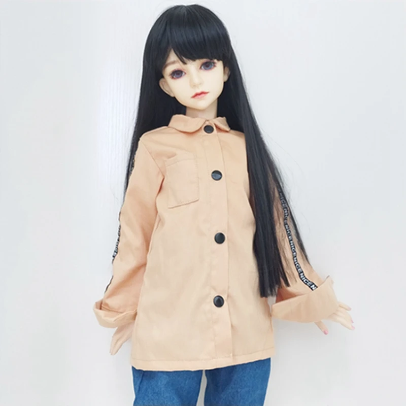 1/6, 1/4, 1/3, модная одежда для кукол, длинная рубашка BJD аксессуары для кукольной одежды, белая, красная, синяя, золотая, серая рубашка для девочек