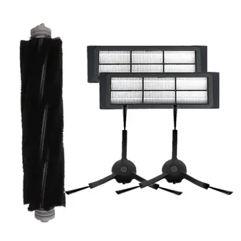 

5PCS Main Brush Side Brushes HEPA Filter Replacements for Xiaomi Xiaowa Roborock Vacuum Cleaner