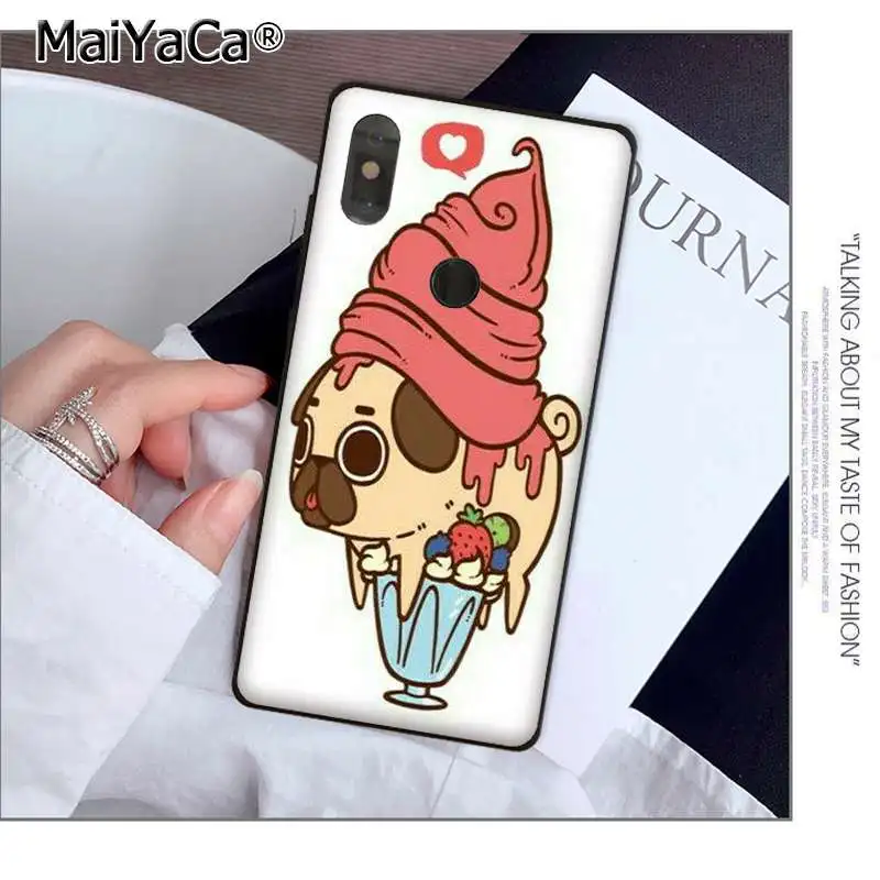 MaiYaCa Lucu Corgi Puglie Pug DIY Dicat Indah Ponsel Case untuk Xiaomi 8 9 Se Redmi 6 Pro 6A 4X 7 Dicatat 5 7 Ponsel
