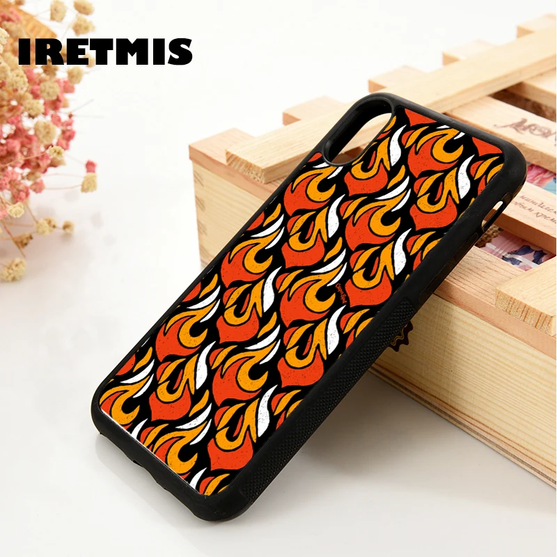 Iretmis 5 5S SE 6 6S Чехол Для Телефона iPhone 7 8 plus X Xs 11 Pro Max XR Сказочный огненный узор
