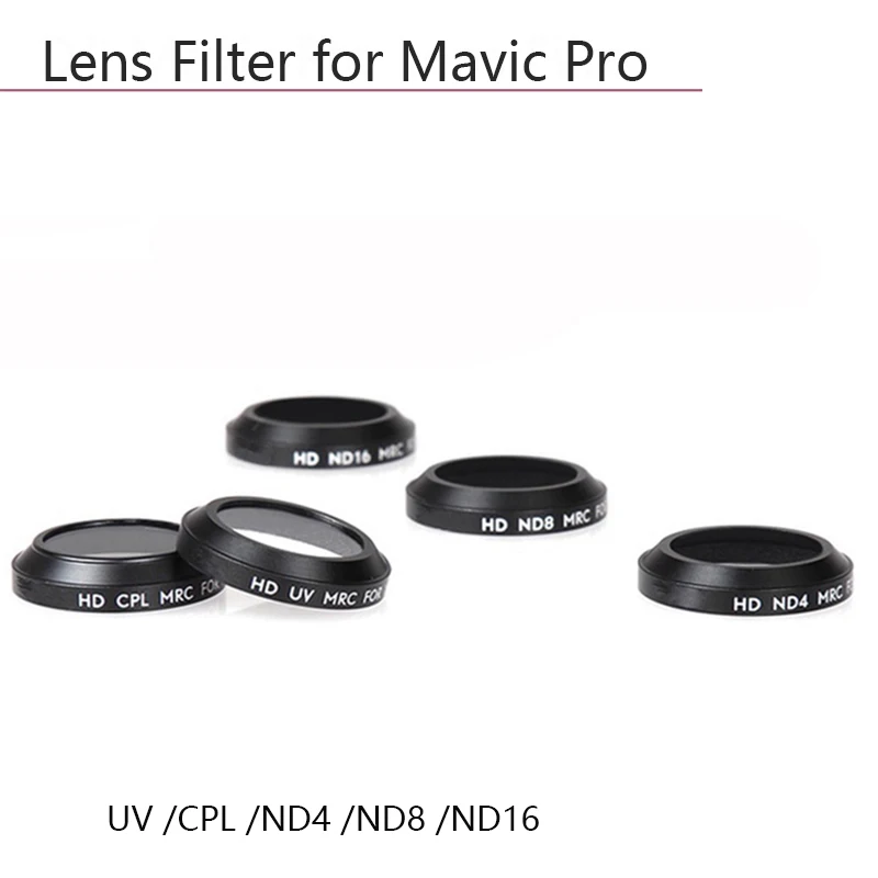 Фильтр объектива UV CPL ND4 ND8 ND16 для DJI Mavic Pro поляризационные фильтры Platinum Drone
