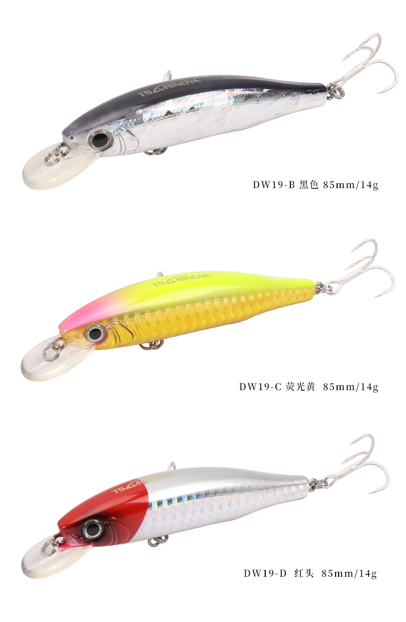 Dw19 85mm14~ Grams Depth~ 1.0M Long Shot~ Mino~ Hard Bait Lure Quasi