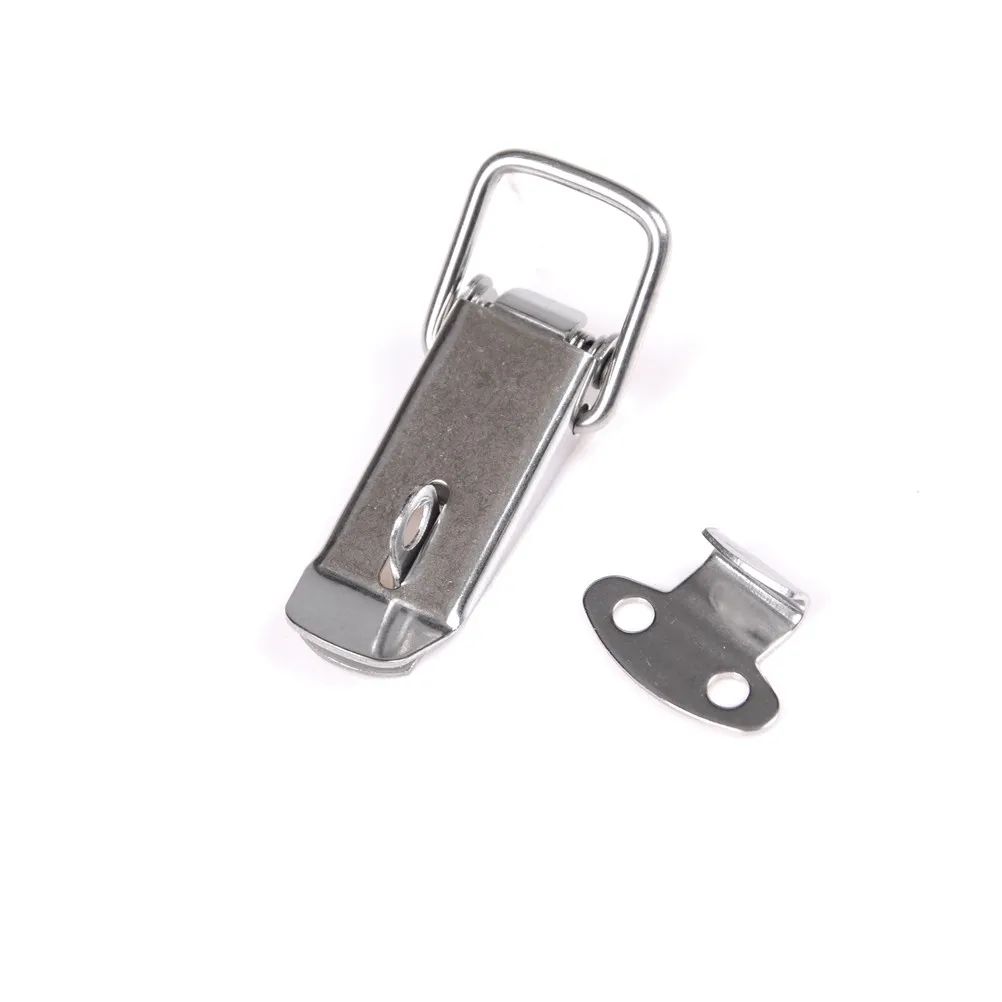 Cabinet Boxes Spring Loaded Latch Catch Toggle Locks Hasp Iron For Sliding Door Window 1PCS 27*74mm |