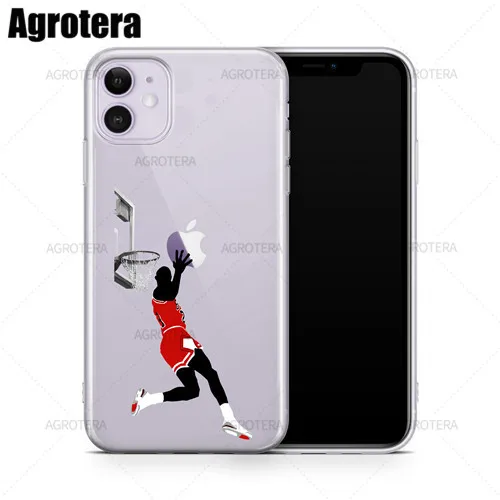 Agrotera Phone Cases James Harden Andre Iguodala Paul George Clear TPU Case Cover for iPhone 12 SE2020 XS 13 for iPhone11Pro Max Michael Jordan 2