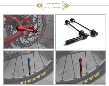 

Bike Quick Release Anti Theft Skewers Anti-rust Bike MTB Front Rear Wheel Hub Skewers Quick Release Skewers Bike Parts