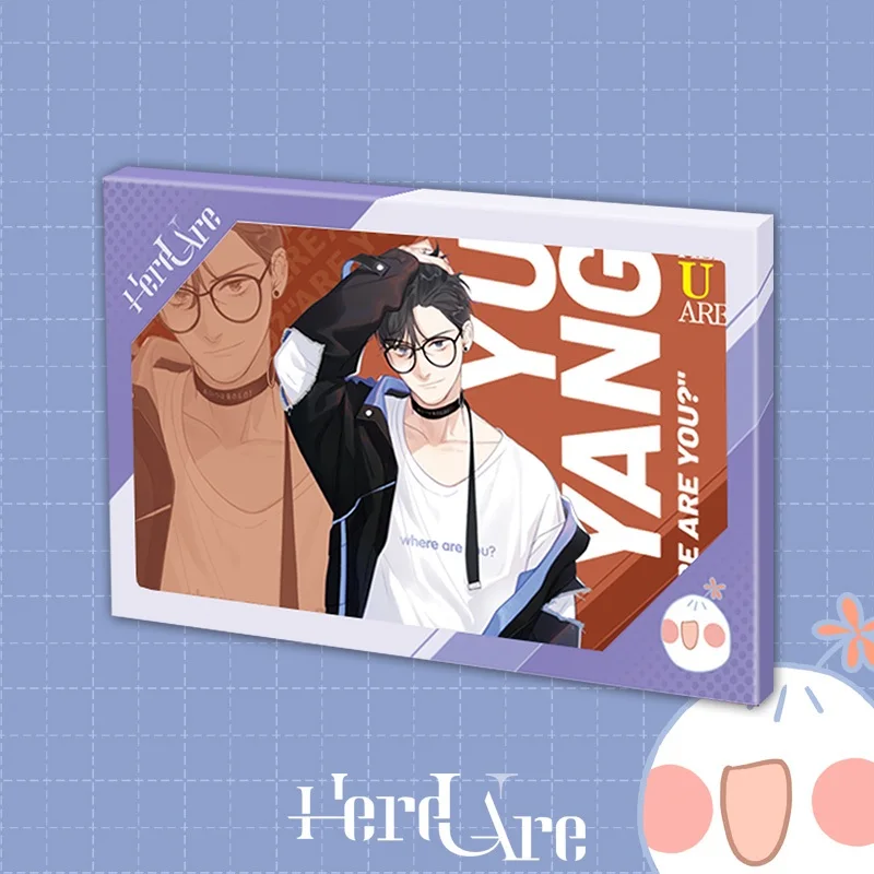 6 Sheets Set Here U Are Pvc Transparent Postcard Li Huan Yu Yang Cartoon Characters Greeting Cards Message Gift Card Business Cards Aliexpress