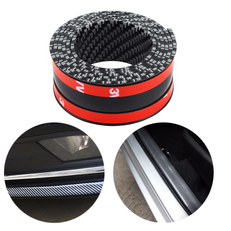 

Car Styling Stickers 5D Carbon Fiber Rubber Door Sill Protector Goods For KIA Toyota BMW Audi Mazda Ford Hyundai Car Accessories