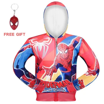 

Boys girls spiderman Coat Kids Winter Coat 2019 superman halloween costumes superhero Clothes cosplay carnival Hooded Jacket