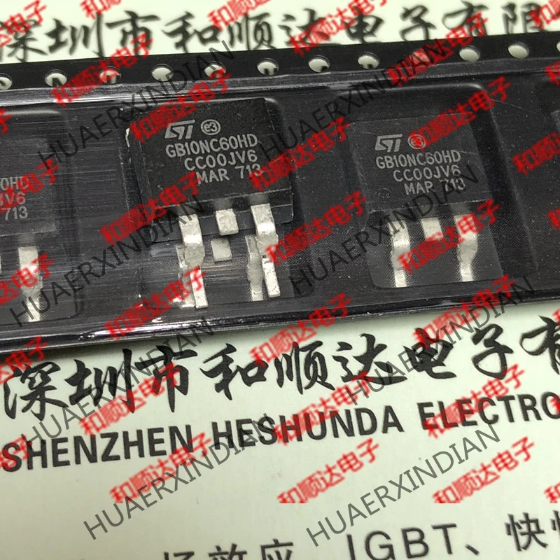 20 шт./лот GB10NC60HD STGB10NC60HD-263 600V 10A на