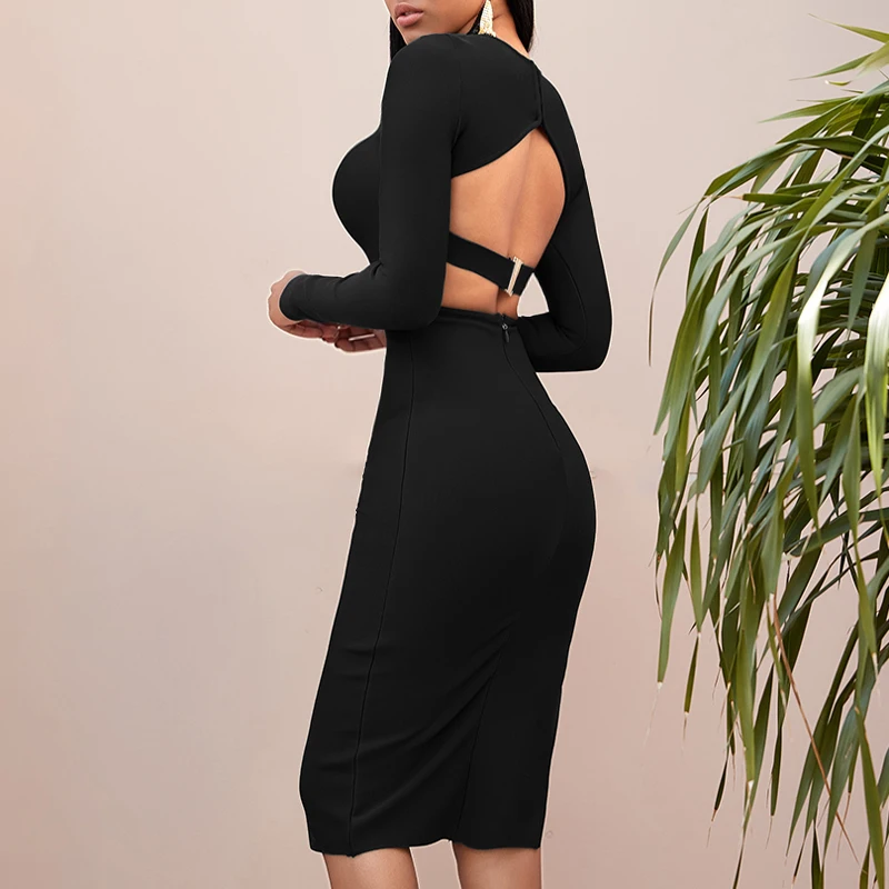 Adyce-2020-Spring-Long-Sleeve-Green-Black-Runway-Bandage-Dress-Women-Sexy-Hollow-Out-Backless-Club (5)