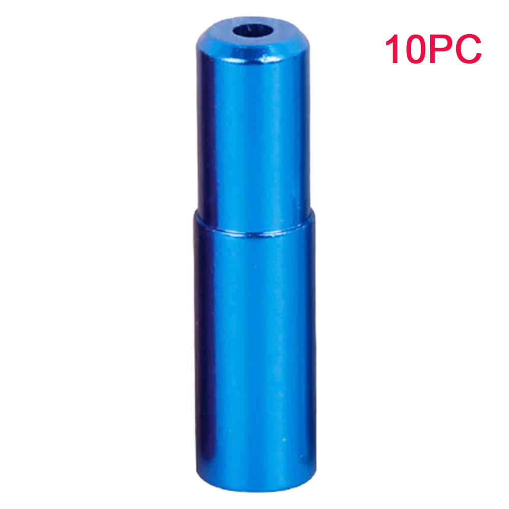 

10pcs Brake Direct Fit Derailleur Ferrules Cap Bicycle Accessories Aluminum Alloy Practical Vehicle Shift Cable End Replacement