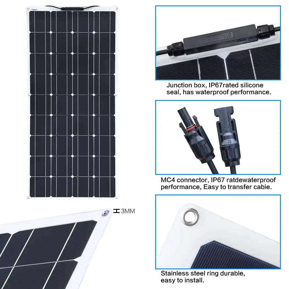XINPUGUANG 600w автономной сети солнечной комплект 5 шт 120w гибкий солнечной панели Монокристаллический модуль 50A контроллер чистый инвертор 1000w Солнечной панели 120W