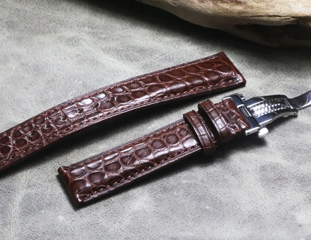 BURGUNDY HANDMDE GENUINE ALLIGATOR CROCODILE LEATHER BELT FOR