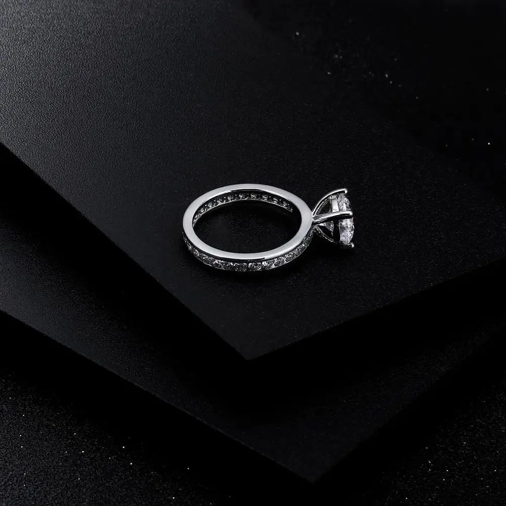 GEM'S балет 925 пробы серебро 2.00Ct 8 мм EF цвет Муассанит Свадебные обручальные кольца для женщин ювелирные изделия Bijoux