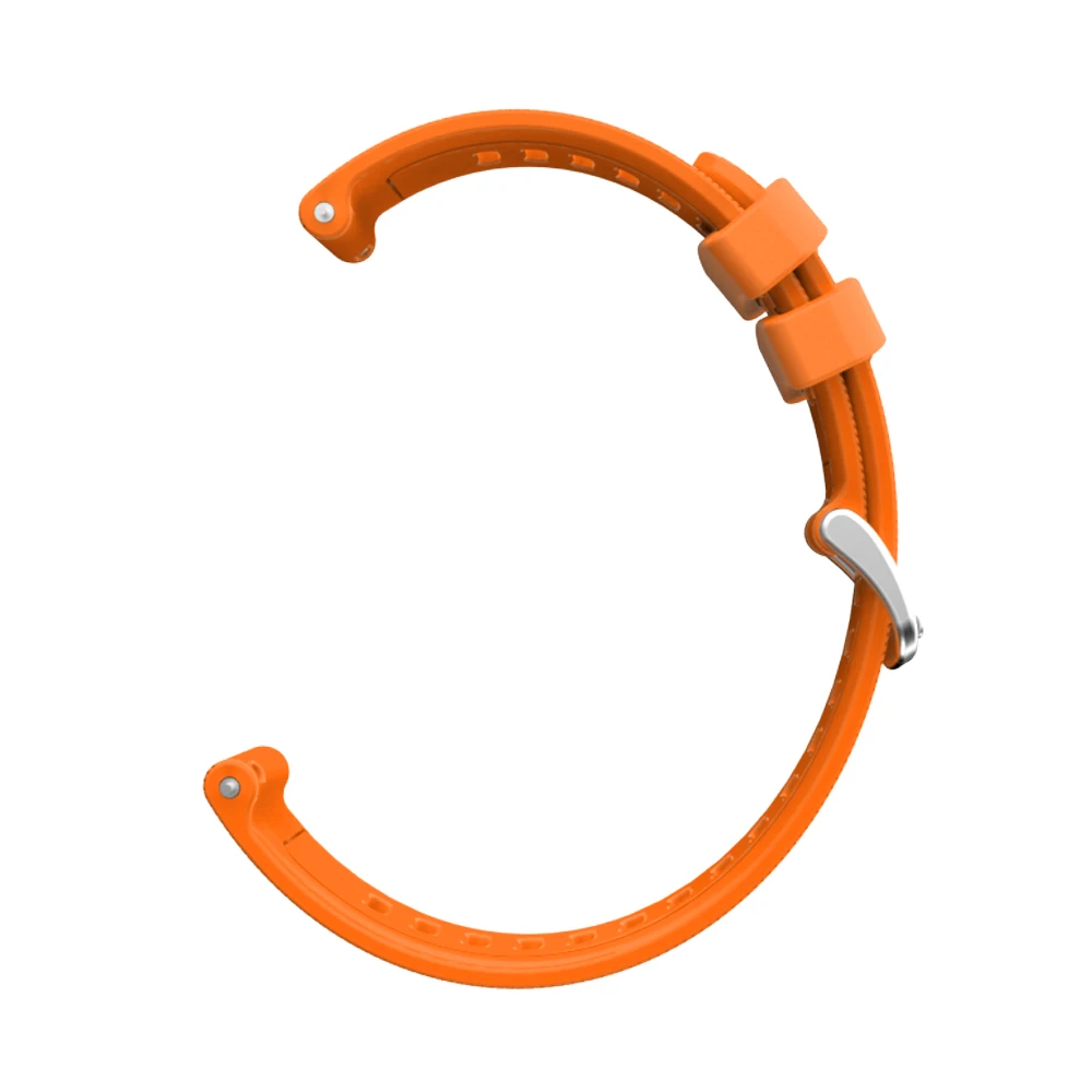 For Garmin Samsung Huawei Huami Ticwatch Strap 20mm Universal Silicone Watchband Wave Grain Steel Buckle Style Watch Band