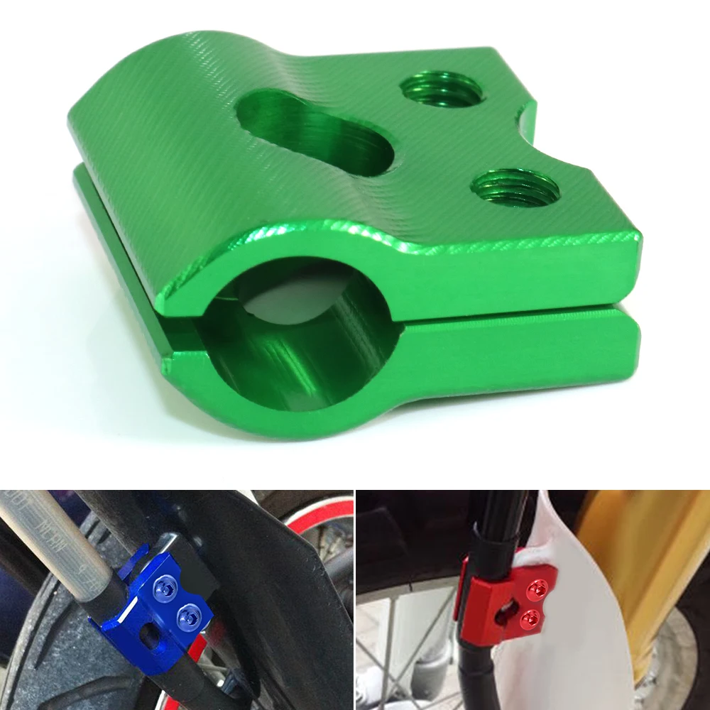 Для Kawasaki KX65 KX80 KX250F KX250 KX450F KX450 KLX450R Suzuki DRZ400 RM85 RMZ250 RMX450Z тормозной шланг зажим CNC
