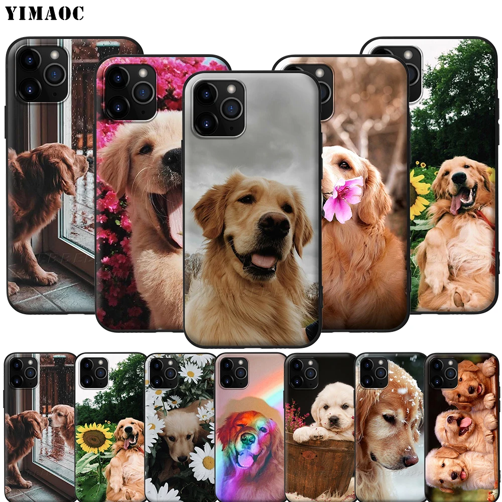 Cute Golden Retriever Silicone Soft Case for iPhone 12 Mini 11 Pro XS Max XR X 8 7 6 6S Plus 5 5S SE | Мобильные телефоны и