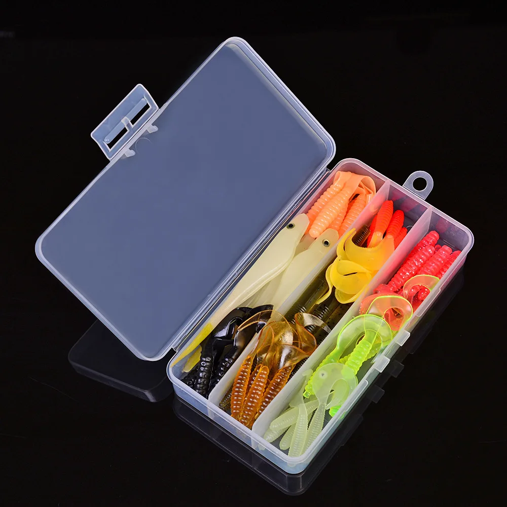 

45pcs with Box Soft Bait Set Lure EBay Soft Bait Electricity Supplier Hot Selling Kc175 Hot Selling Best Seller Bait