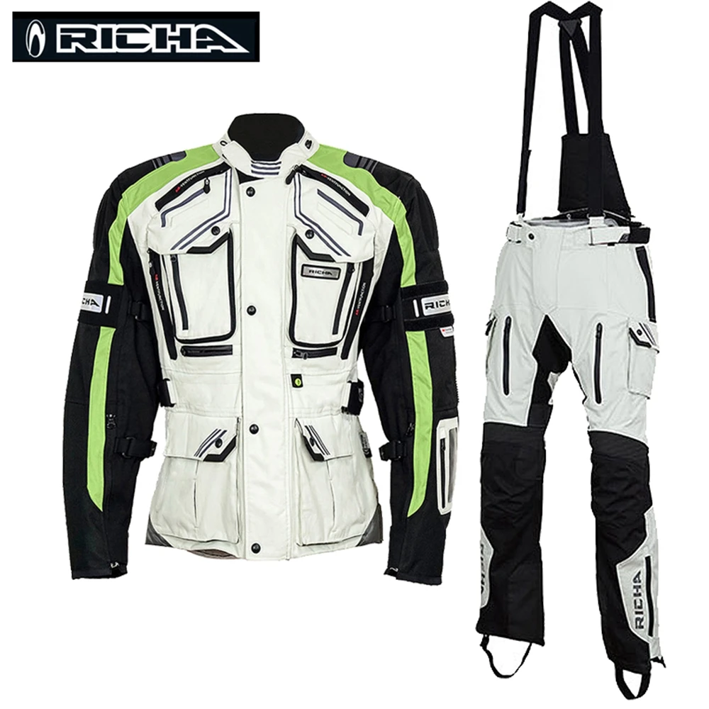 

Men's Cordura Fabric High Reflective Off-road Motocross Riding Pants Protection Waterproof Windproof Warm Motorcycle Jacket