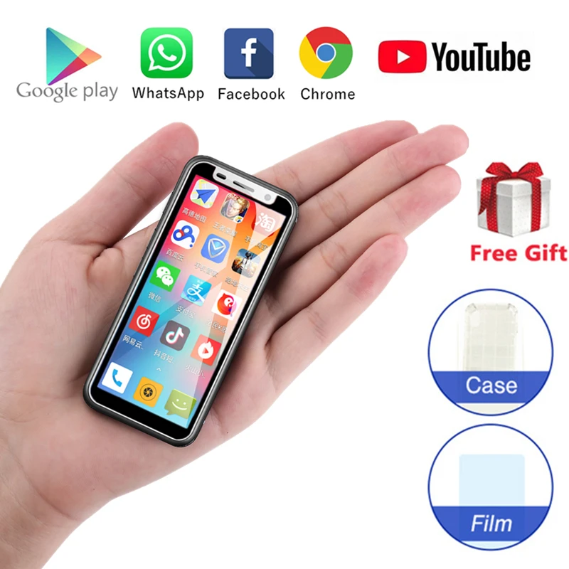 Карманный 4G LTE смартфон Melrose 2019 супер мини телефон 3 4 дюймов Android 8 1 две SIM карты Google
