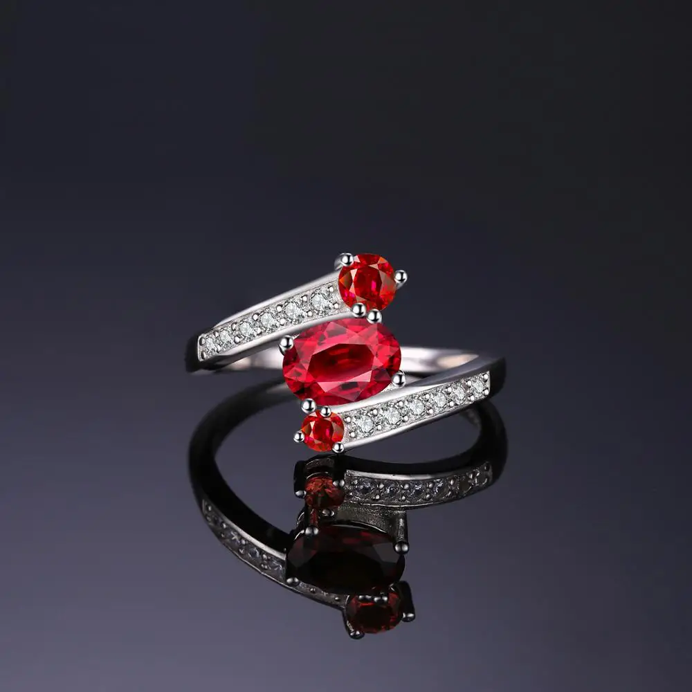 Jewelrypalace подлинная гранат кольцо Твердые стерлингового серебра 925 Фирменная Новинка для Горячая распродажа; женская обувь Fabulous Винтаж очарование подарок ювелирные изделия
