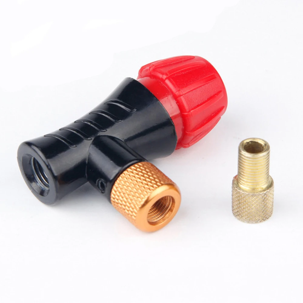 Bicycle Air Pump Head AVFV Portable CO2 Inflator Sleeve Cycling Universal Schrader Presta Valve Pump Bike Accessories BC0476 (6)