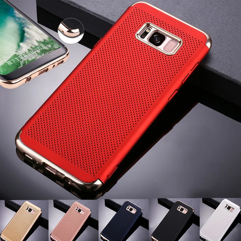 Роскошная дышащая сетка с точками легкий тонкий чехол для samsung Galaxy S8 G9500 защитный