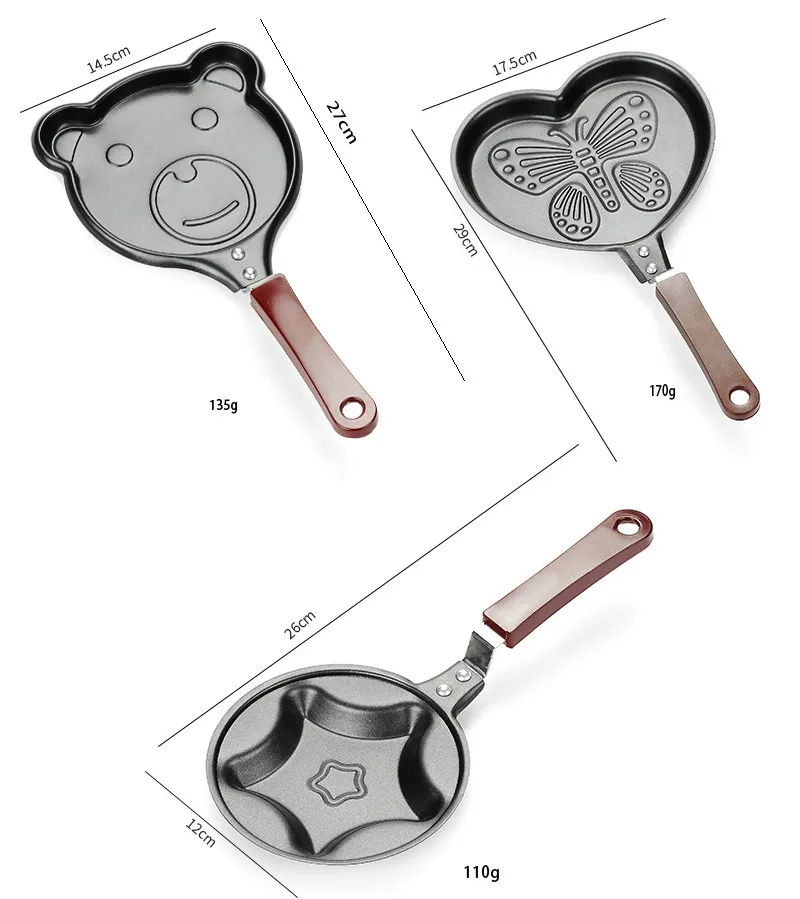 Мини Сковорода с милым мультяшным рисунком антипригарные формы для кастрюль