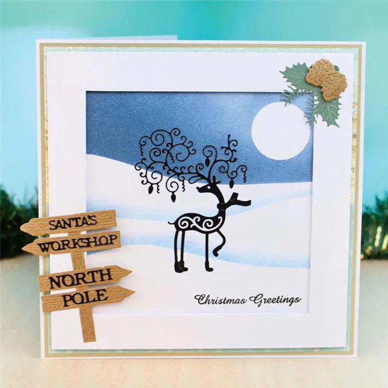 

Eastshape 1 Pcs/lot Metal Cutting Dies Scrapbooking For Card Making DIY Embossing Cuts New Craft Cartoon Deer Animals Element