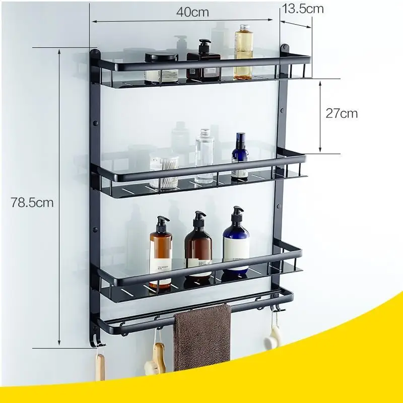 Esquinero Ducha Estanteria Pared Meuble Фреска фен для волос Etagere душ Salle De Bain Banheiro Аксессуары для ванной настенная полка - Color: Number 13