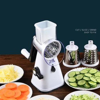 

Manual Grater Vegetable Shredded Machine Peeler Slicer Stainless Grater Kitchen Tools Multi-Function Rotary Graters Fruit Slicer