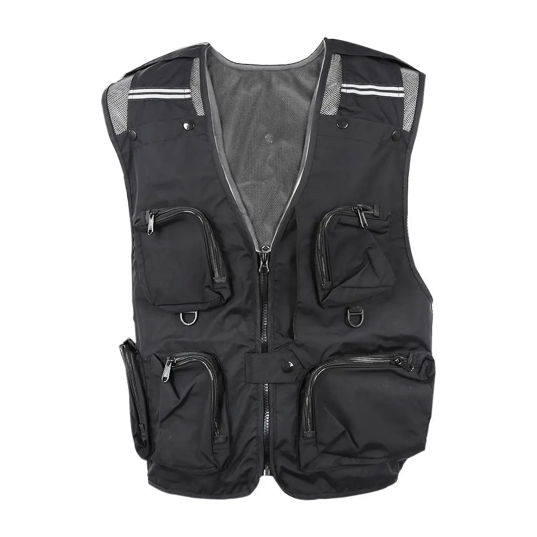 

Lightweight, Comfortable, Multi-Pocket Fishing Net Vest Hunting work vest Outdoor vest Black L