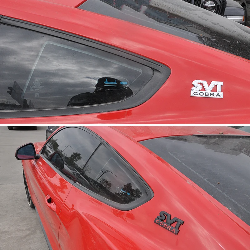 3D Metal Svt Cobra Emblem Car Body Stickers Trunk Fender Decorazione Della Finestra Per Ford Mustang Shelby Modifica Esterna