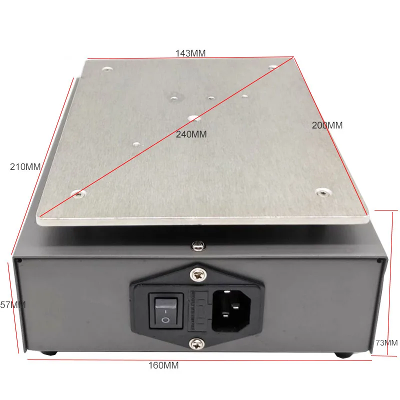 KR 848R устройство предварительного нагрева 220V/110V цифровой подогреватель платформы