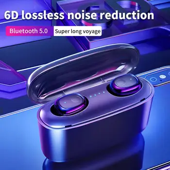 

G5 TWS Touch Stereo Bluetooth 5.0 Earphones Mini Sports Earbuds Dual Ear HD Call 6D 2200 MAh Wireless Bluetooth Headset