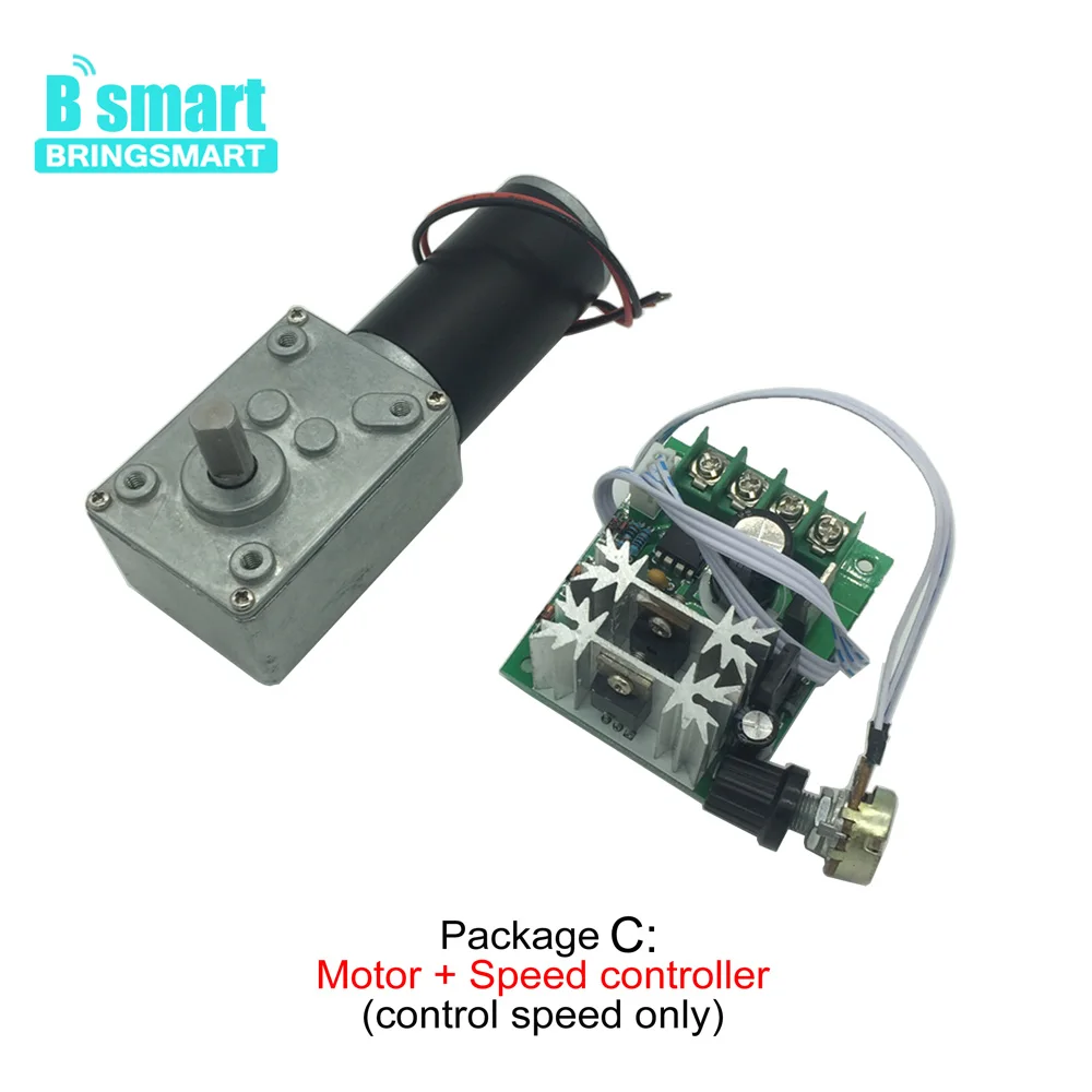 Электродвигатель редуктор Bringsmart A58SW31ZY постоянный ток 24 В 12 1 6 70 кг. см высокий