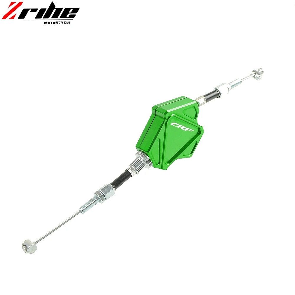 green Мотоцикл с ЧПУ Алюминий трюк рычаг сцепления простая кабельная система для HONDA CRF 150 230 250 450 1000 R RX X F L M ралли л - Цвет: green