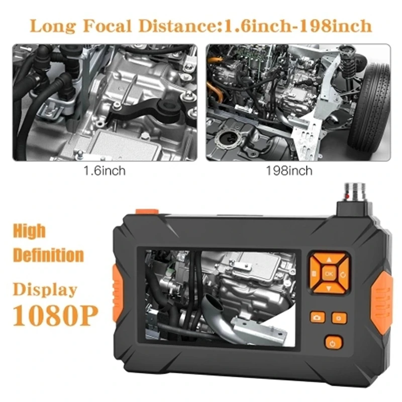 ABGN Hot-P30 ручные Эндоскопы промышленные 4,3 дюймов высокой четкости 1080P дисплей экран бороскоп