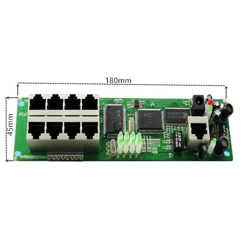 PCBA-1 Мини-маршрутизатор модуль умный металлический корпус с Кабельная распределительная коробка 8 роутер с портом OEM модули с Кабельный маршрутизатор модуль материнская плата - Цвет: PCBA-1