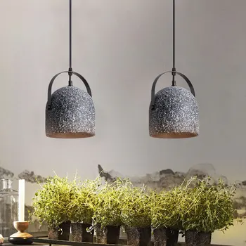 

Nordic Loft Cement Chandelier Lights Simple Modern Pendant Lamp Hall Bar Cafe Hanging Lights Home Decor Creative Personality Art