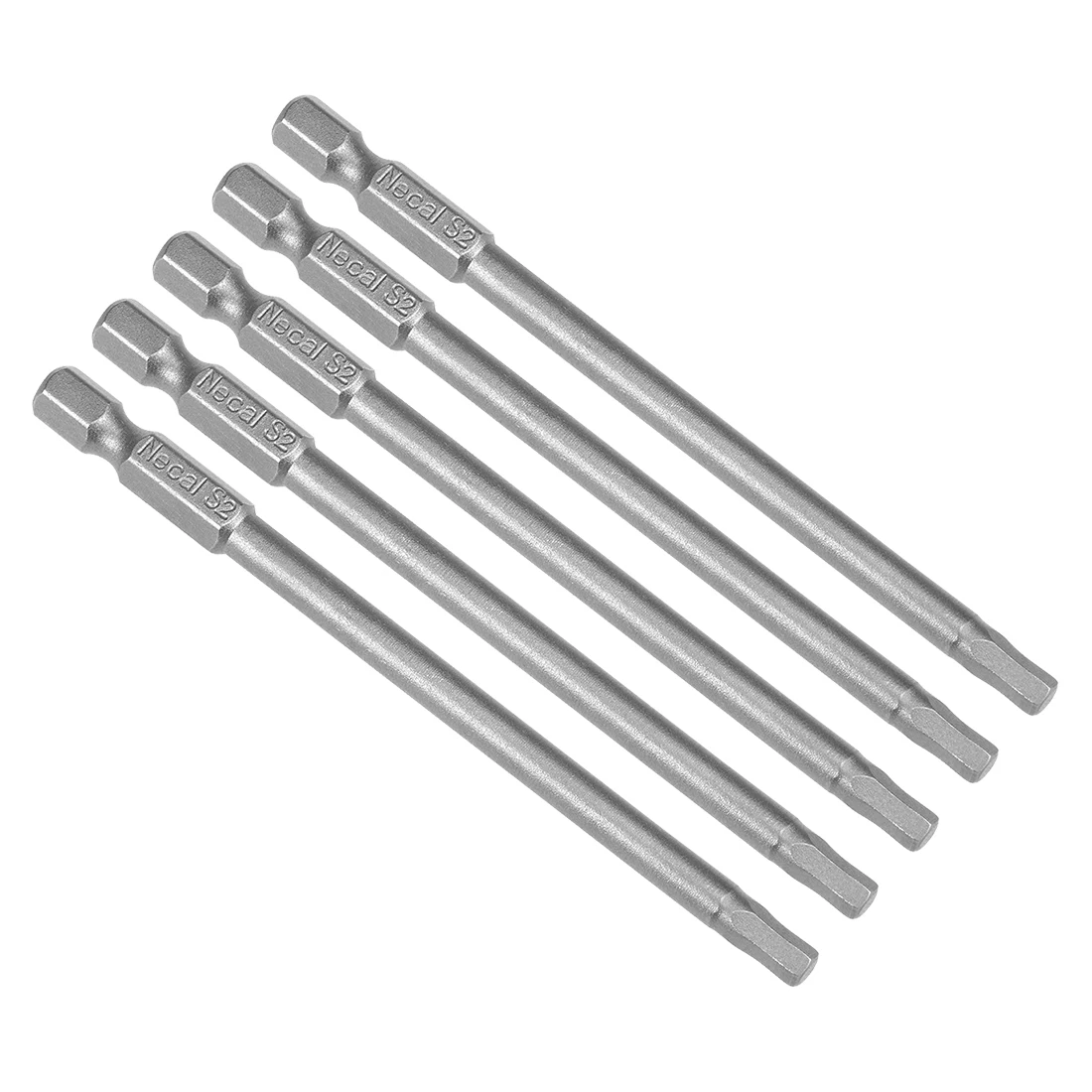 uxcell 5pcs 100mm Long 1/4&quot Hex Shank H4 Screwdriver Bits S2 High Alloy Steel | Инструменты