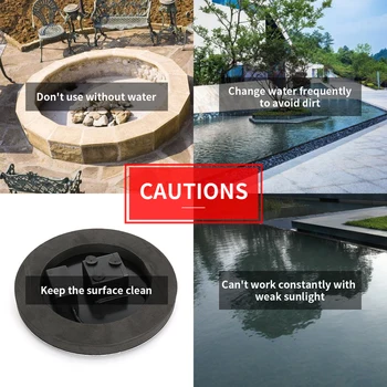 

Round Solar Fountain Water Pump for Garden Pool Pond Watering Floating Pump