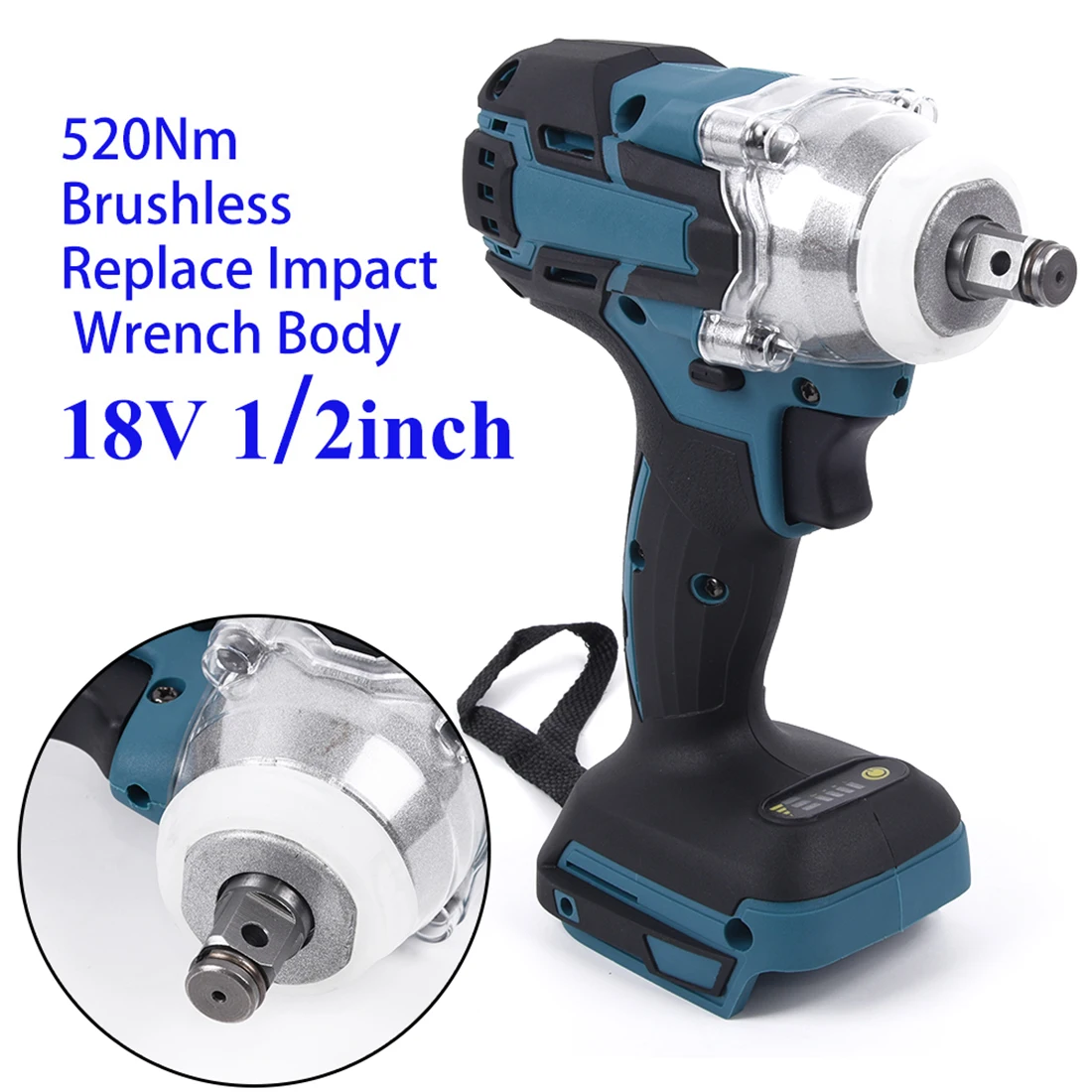 

Impact Wrench Body Cordless Brushless Repair Rebuild Rotary Replacement Parts