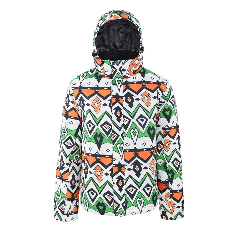 Лыжная куртка для мужчин, лыжный костюм, теплая куртка для катания на лыжах и сноуборде, зимняя уличная Толстая ветрозащитная куртка с капюшоном, спортивная одежда